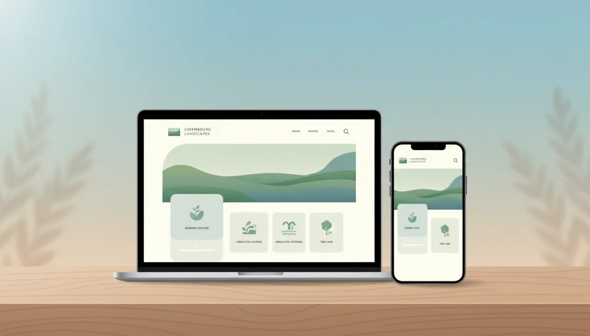 Exemple de site web professionnel pour un paysagiste au Luxembourg Exemple de site web professionnel pour un paysagiste au Luxembourg