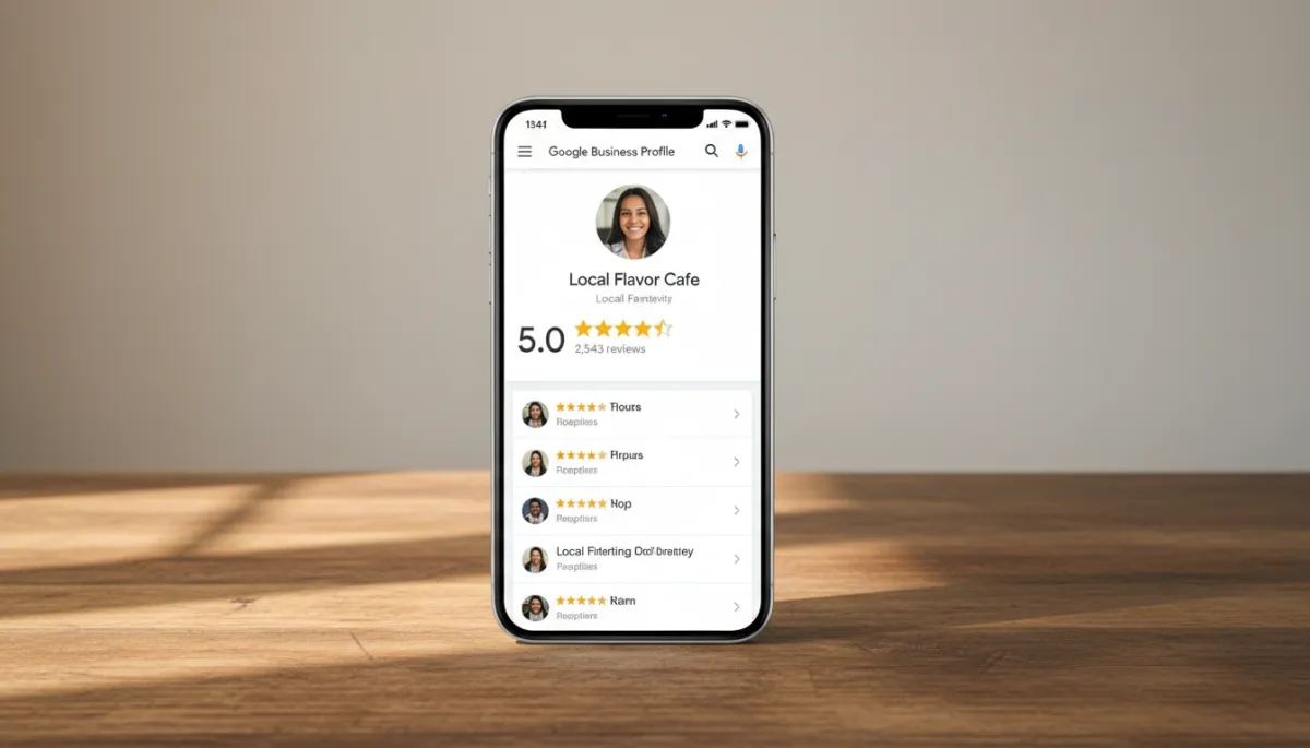 Profil Google Business d'un artisan avec de nombreux avis 5 étoiles Profil Google Business d'un artisan avec de nombreux avis 5 étoiles