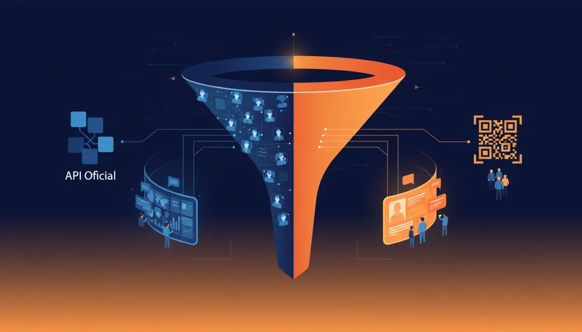 Fluxos diferentes de atendimento usando API Oficial e QR Code integrados ao CRM