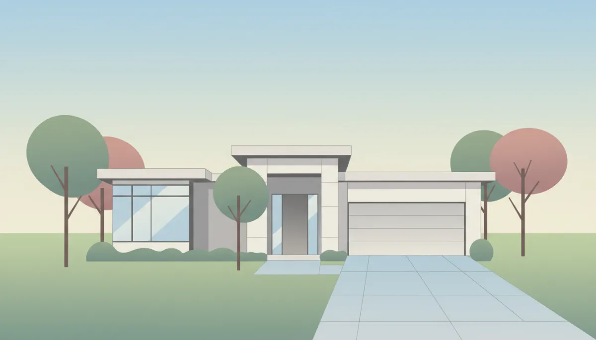 Well-kept suburban home suitable for temporary housing outside city center