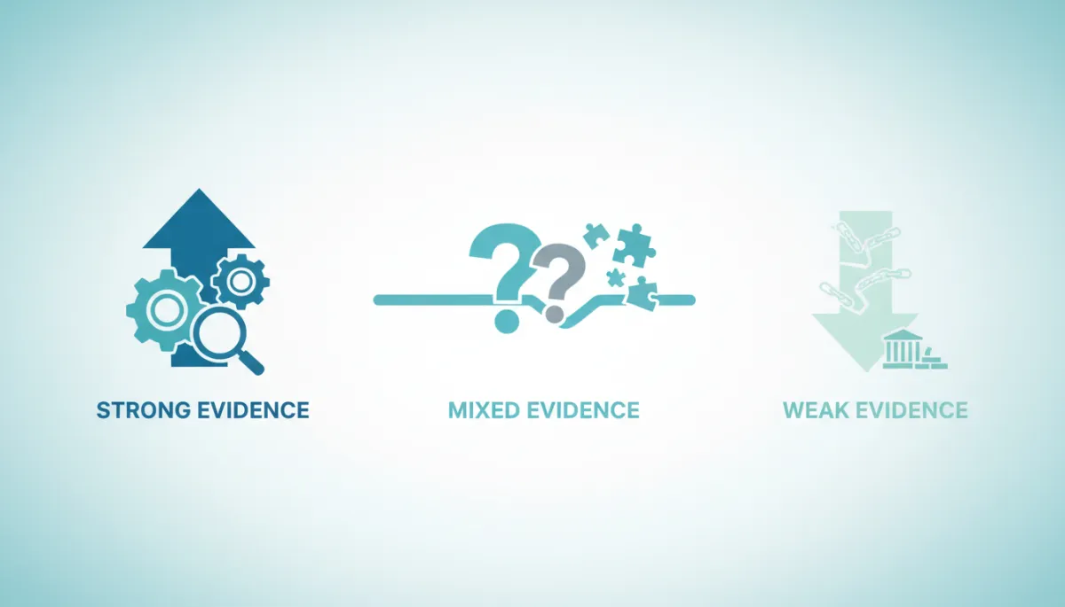 Illustration summarizing different evidence levels for shockwave therapy applications Illustration summarizing different evidence levels for shockwave therapy applications