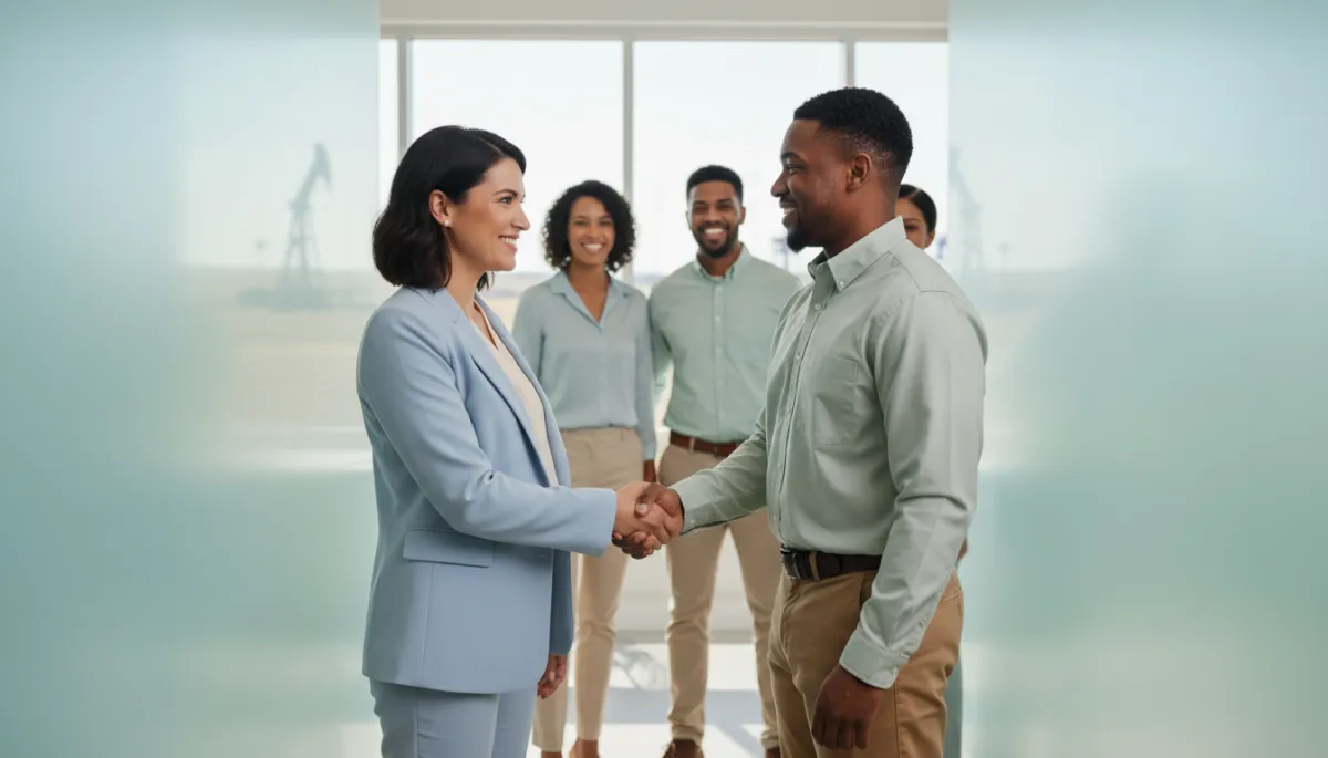 Employer welcoming a formerly incarcerated man into a workplace