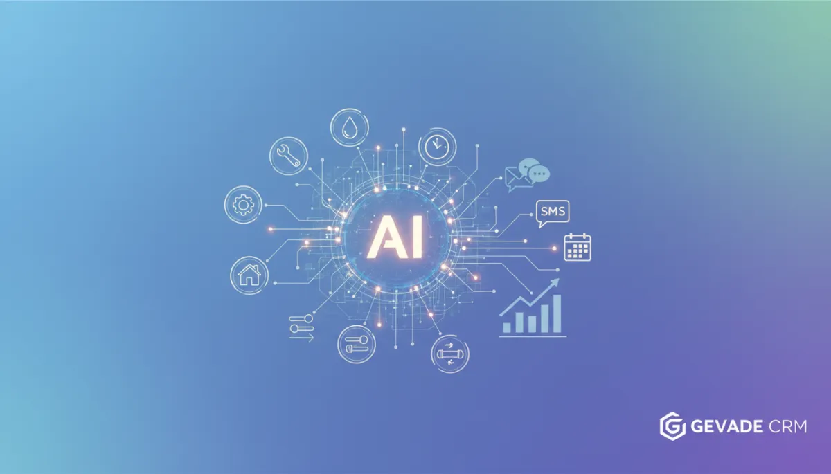 AI CRM system automating follow-up for service businesses