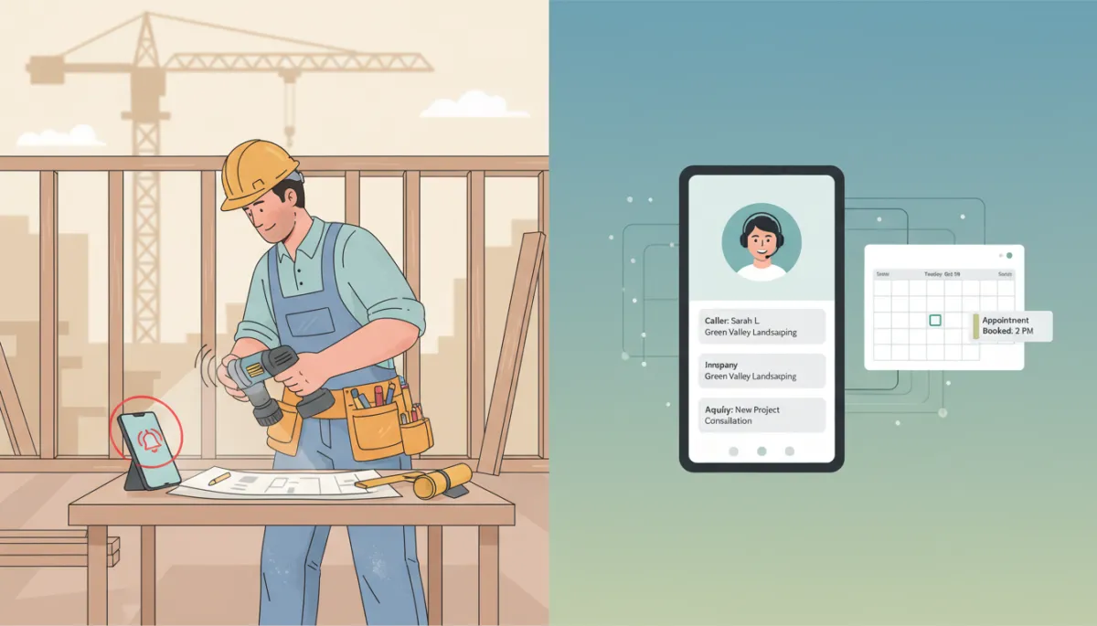 Comparison of a missed call versus an AI agent capturing and booking the opportunity Comparison of a missed call versus an AI agent capturing and booking the opportunity