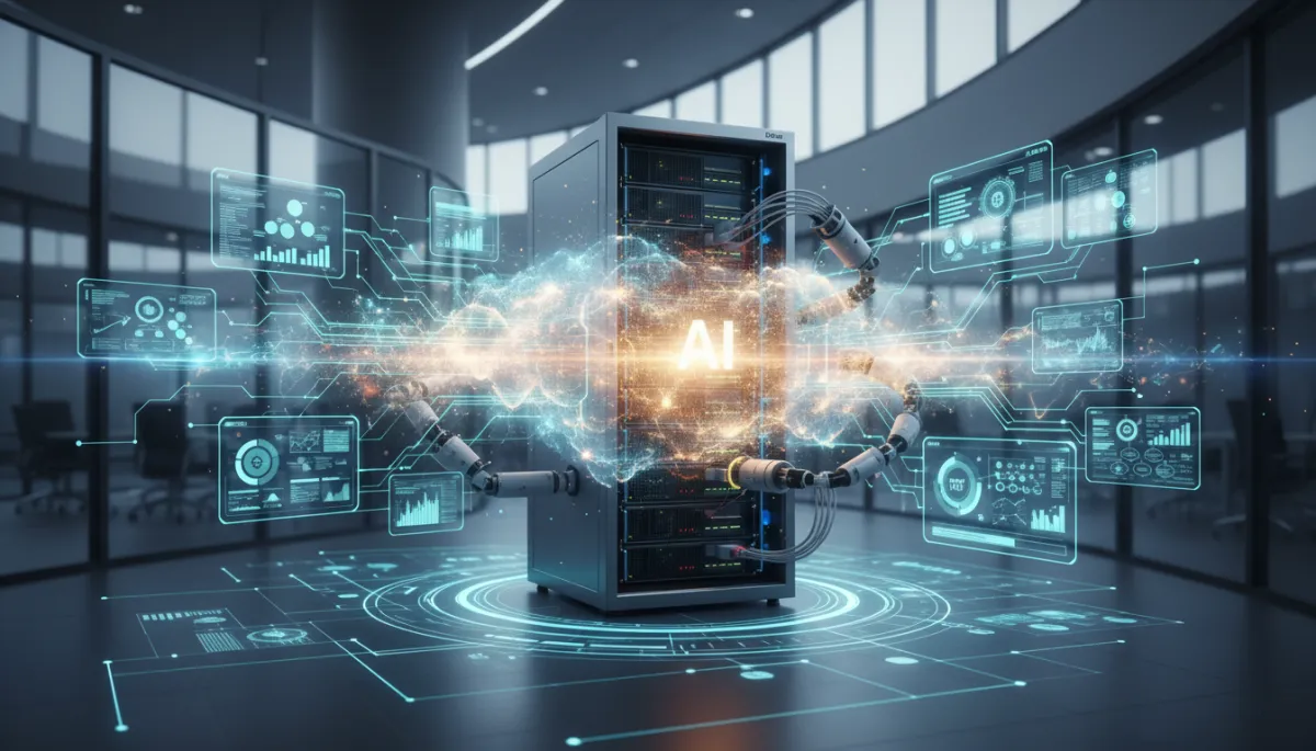 Are you able to add images?. Context: This is for a blog post about "Is Your Existing Business System Ready for AI?". Style: Professional quality, photorealistic, high resolution
