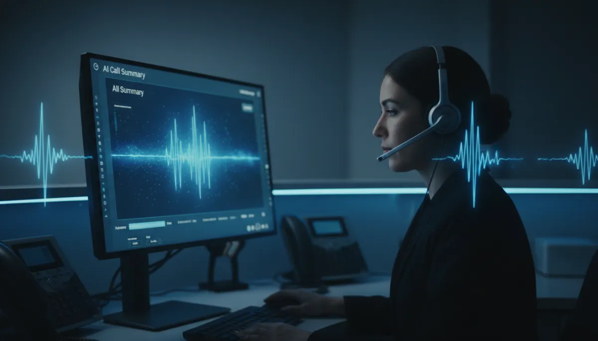 Dental receptionist collaborating with AI by reviewing call summaries