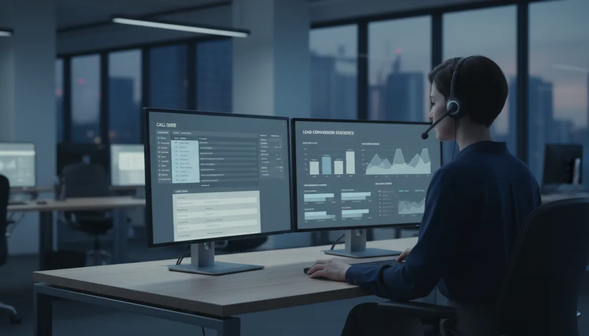 Intake specialist reviewing per office lead and conversion dashboards Intake specialist reviewing per office lead and conversion dashboards