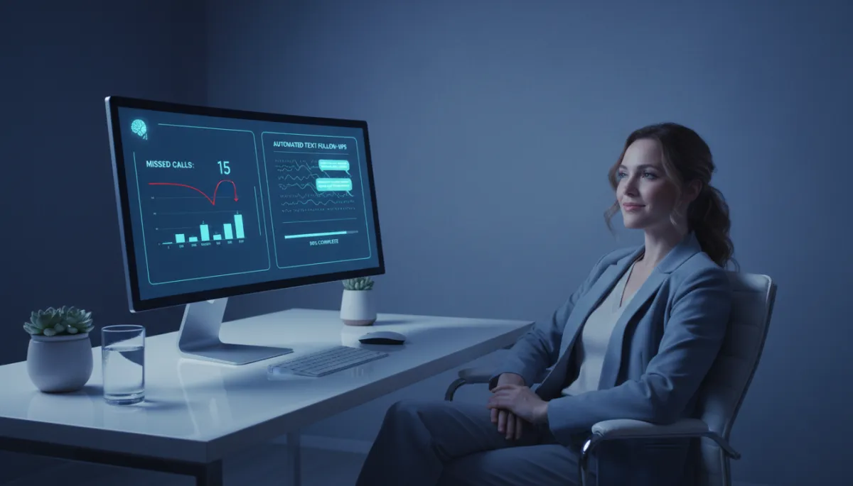 Med spa receptionist supported by AI handling missed calls and follow-ups