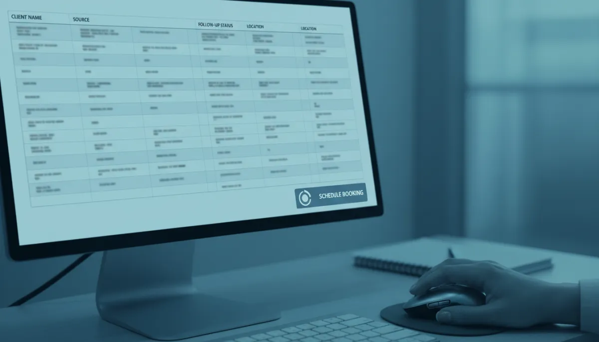 Unified med spa inquiry dashboard showing lead sources and follow-up status