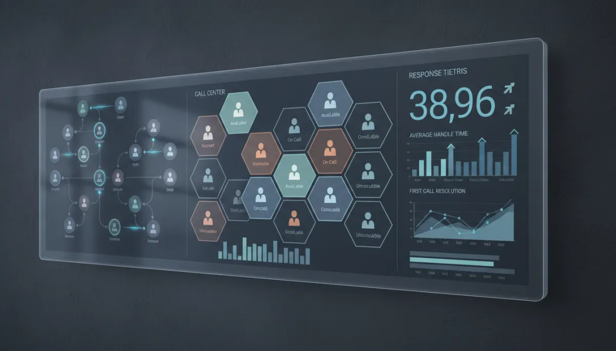 Operations dashboard displaying emergency call routing performance metrics Operations dashboard displaying emergency call routing performance metrics