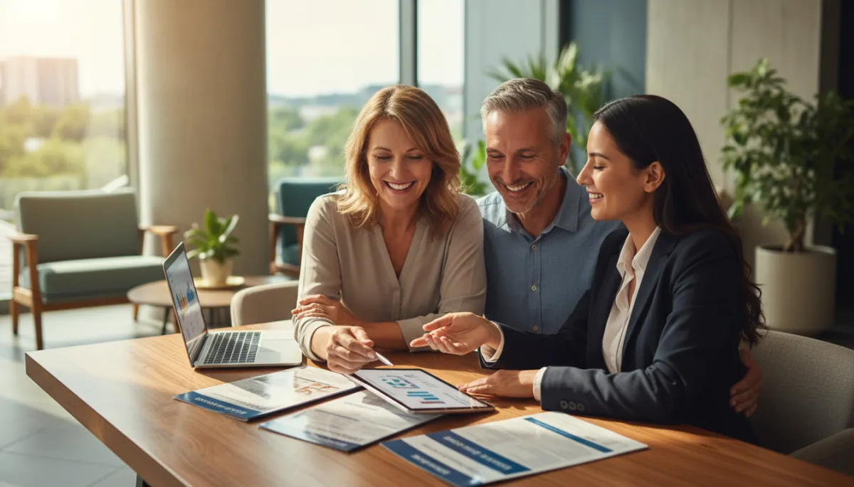 Advisor with client