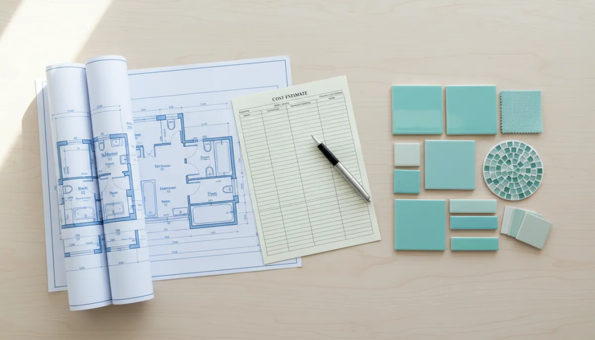 Bathroom renovation plan with toilet replacement cost estimates