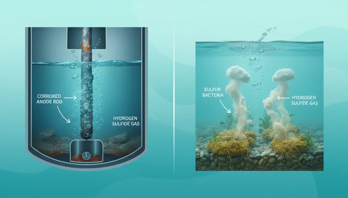 Comparison of sulfur bacteria in groundwater and a corroded water heater anode rod as sources of odor