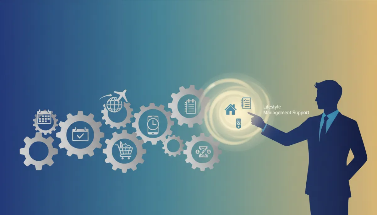Business professional considering lifestyle management support options