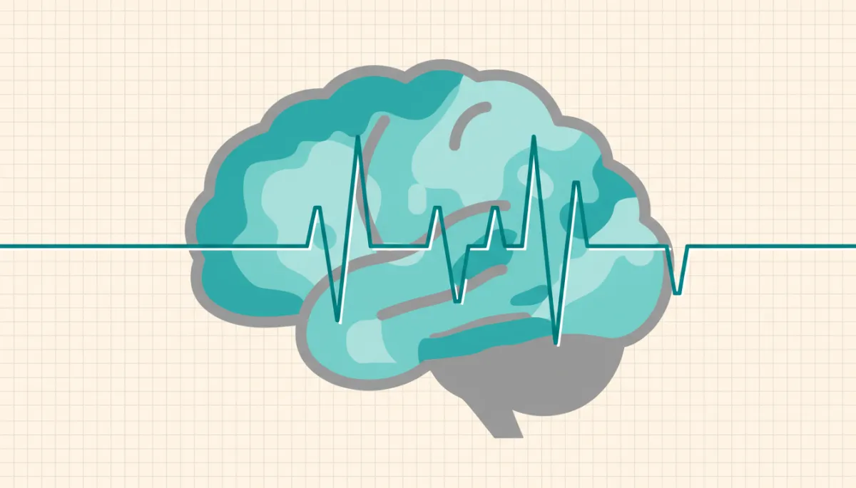 Stylised professional brain map visualising brainwave activity across regions