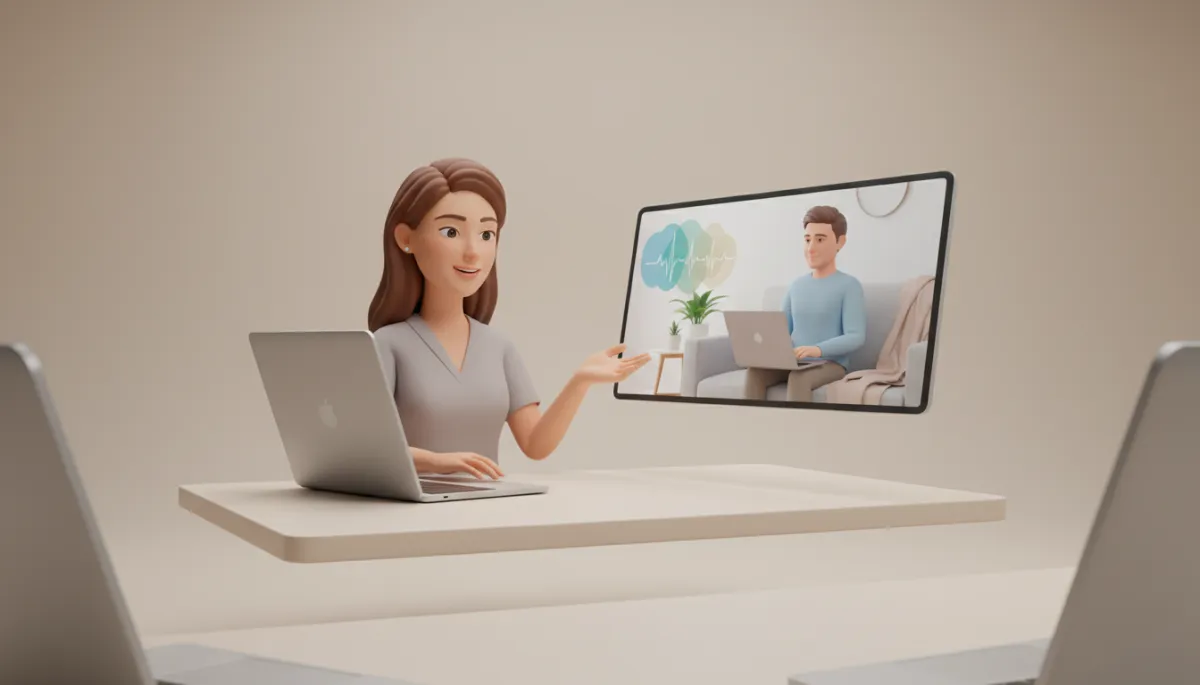 Online consultation reviewing qEEG assessment results with a clinician Online consultation reviewing qEEG assessment results with a clinician