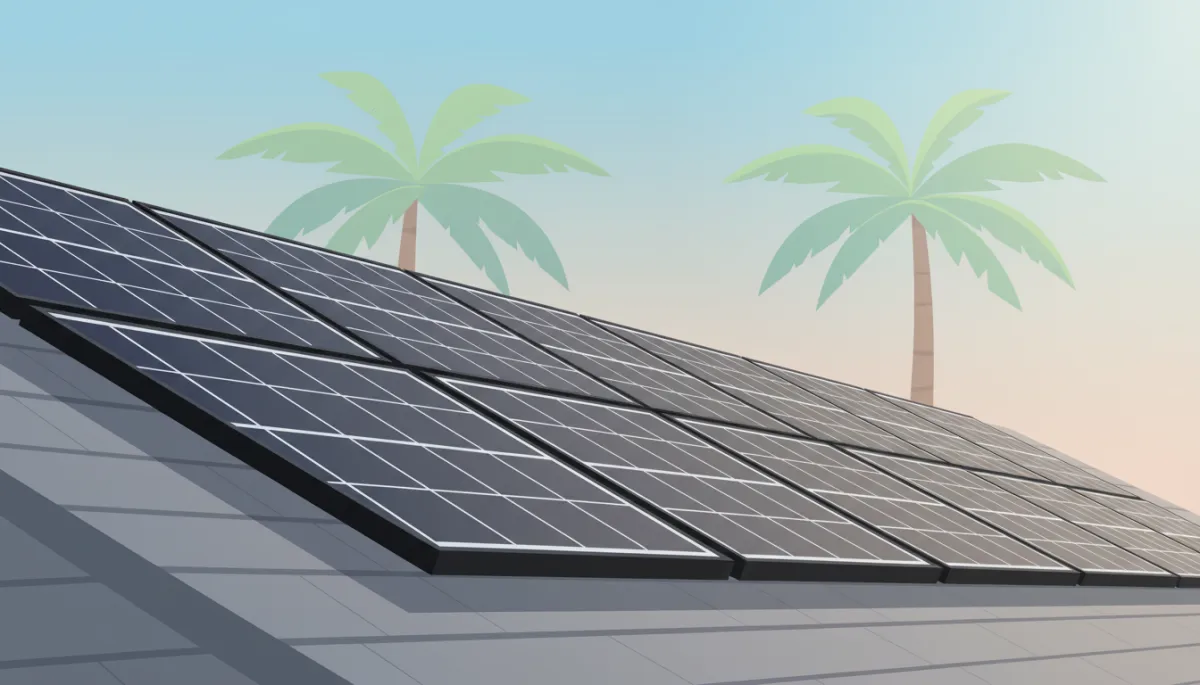 Close-up of REC 460 Alpha Pure solar panels on a Tampa Bay roof Close-up of REC 460 Alpha Pure solar panels on a Tampa Bay roof