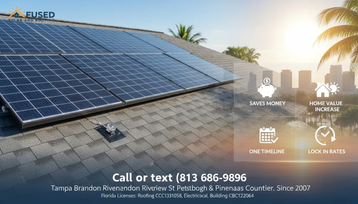Should I Install Solar and a New Roof at the Same Time in Tampa? | Fused Solar & Roofing