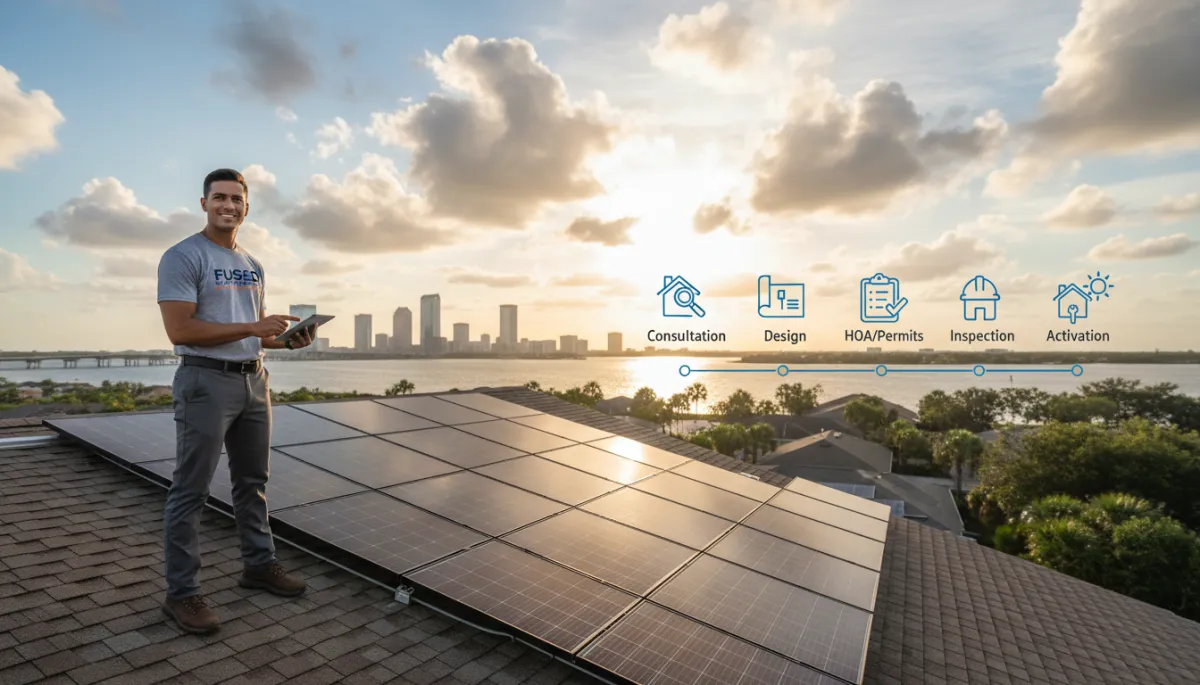 Solar Installation Process in Tampa — Complete Step-by-Step Timeline | Fused Solar & Roofing