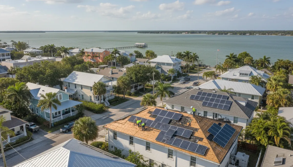 Safety Harbor solar panels with bay-side corrosion challenges