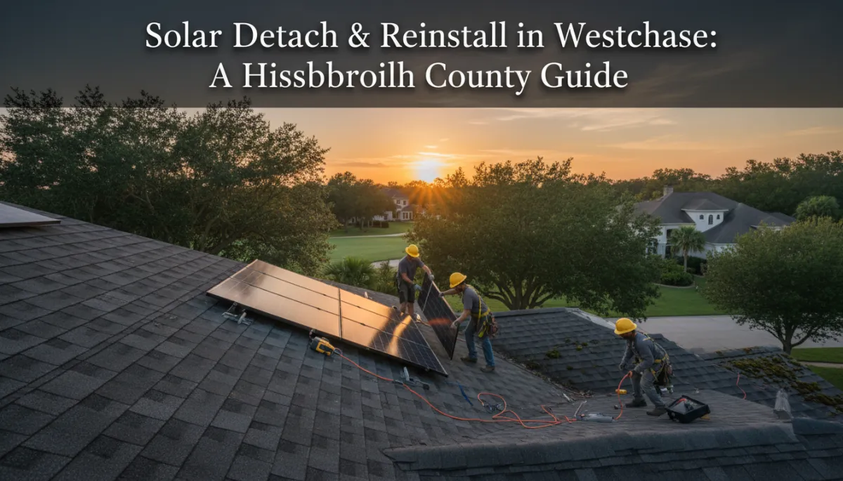 Solar Detach & Reinstall in Westchase: A Hillsborough County Guide