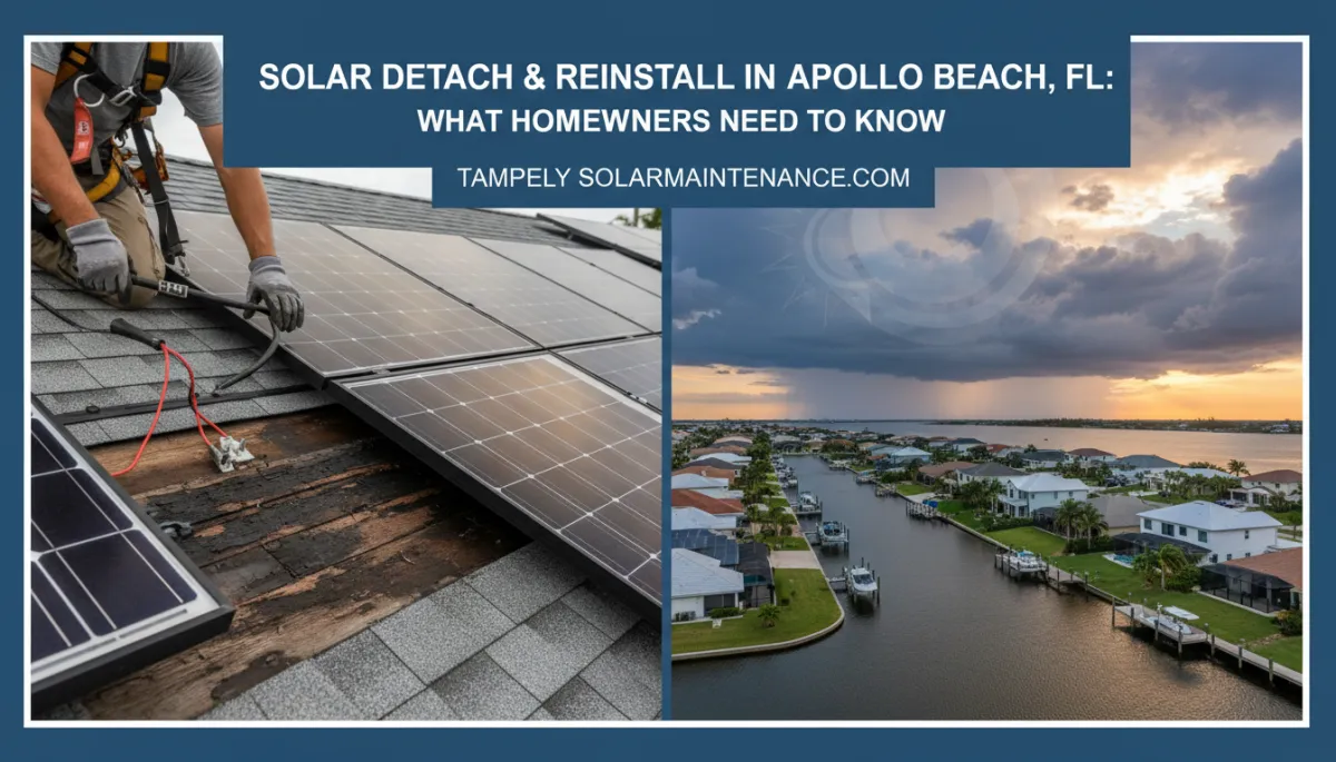 Solar Detach & Reinstall in Apollo Beach, FL | Tampa Bay