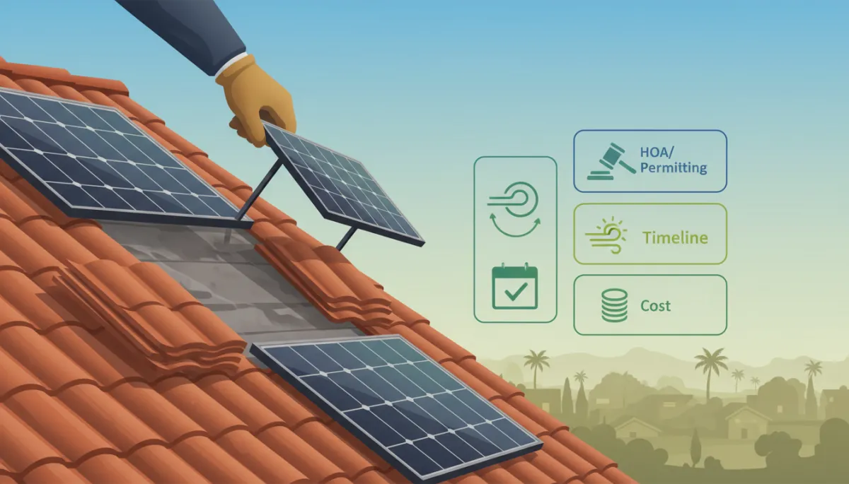 Solar Detach & Reinstall in Trinity, FL | Tile Roof Guide