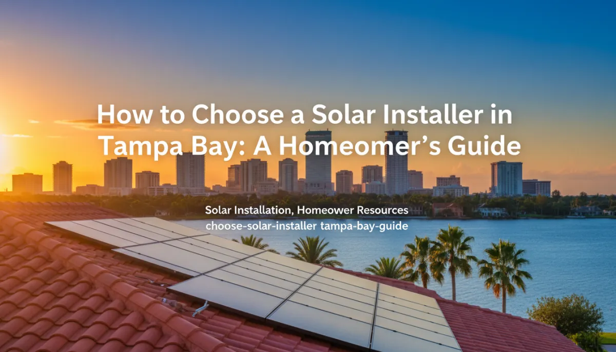 How to Choose a Tampa Bay Solar Installer: Homeowner Guide