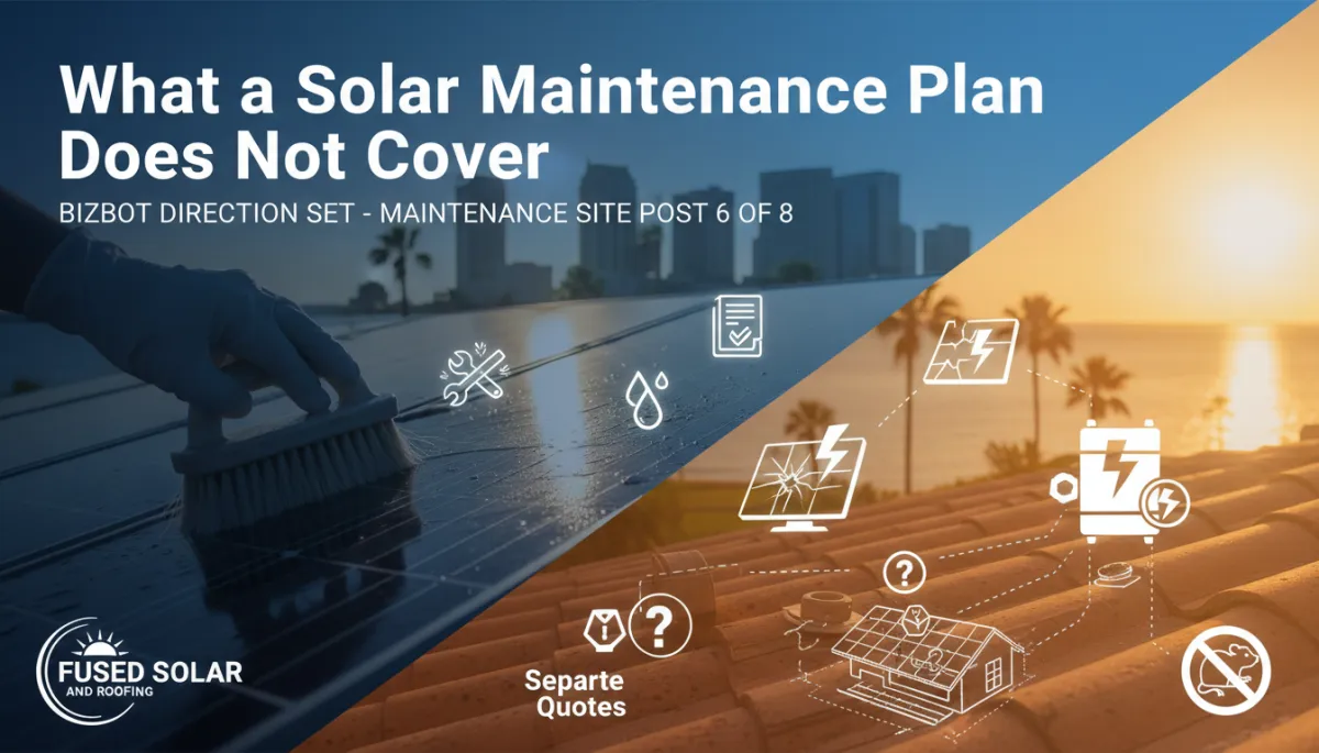 Solar Maintenance Plan Exclusions Explained