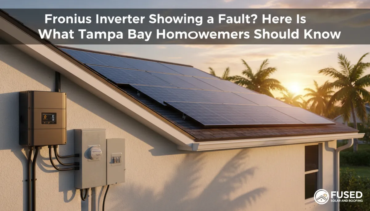 Fronius Inverter Not Working? Tampa Bay Homeowner Guide