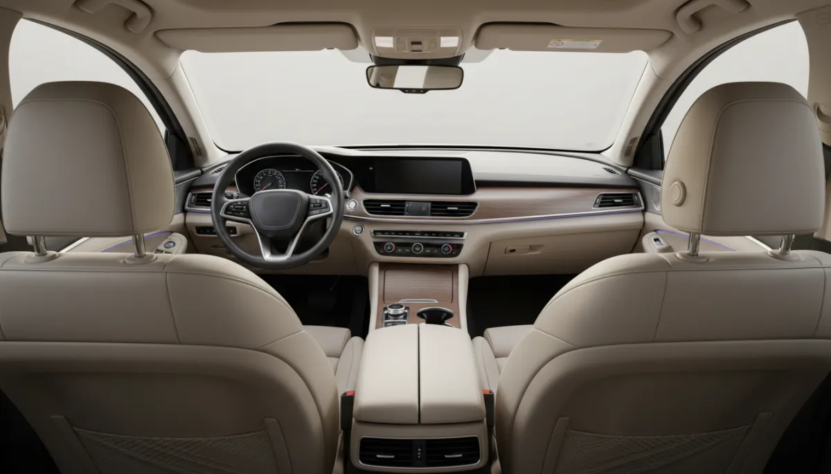 Clean, well-maintained car interior after professional detailing