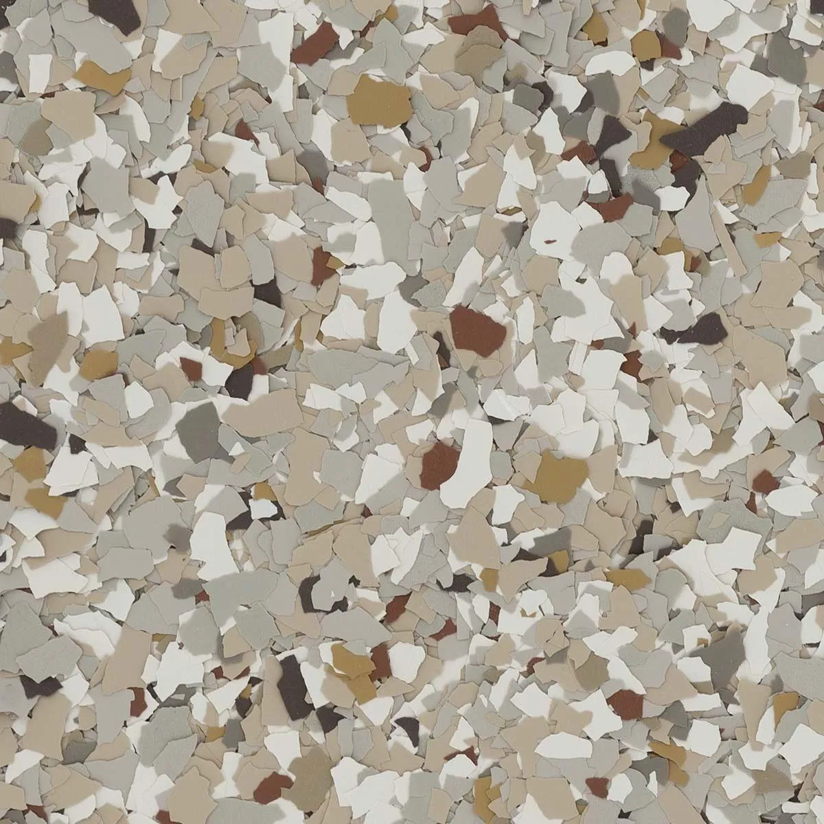 Creekbed decorative flake floor swatch