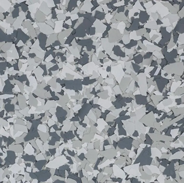 Gravel decorative flake floor swatch