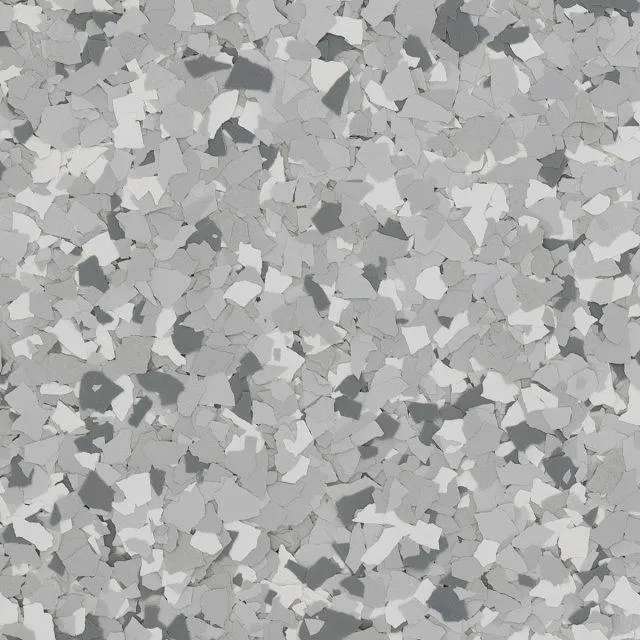 Stargazer decorative flake floor swatch