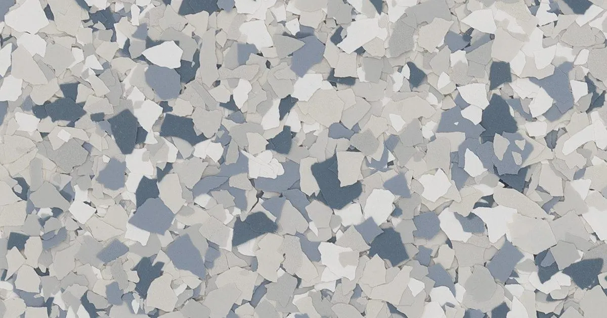 Tidal Wave decorative flake floor swatch