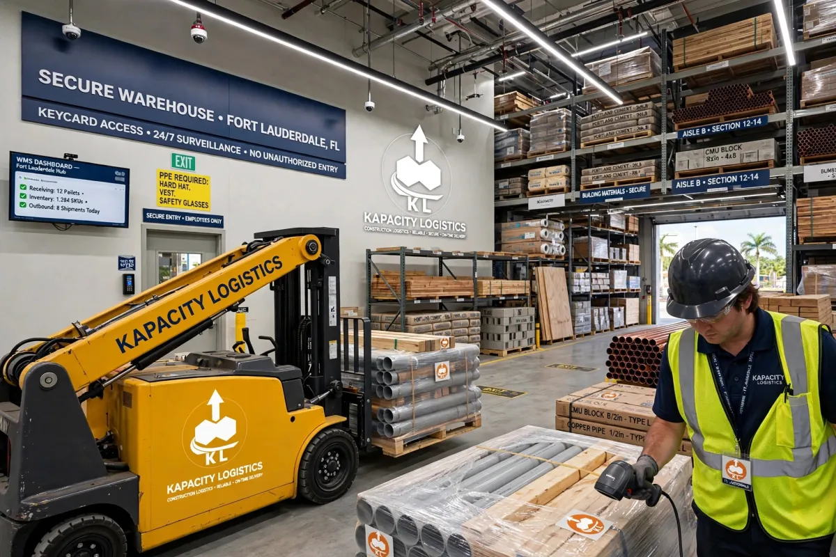 Warehouse operations and material staging