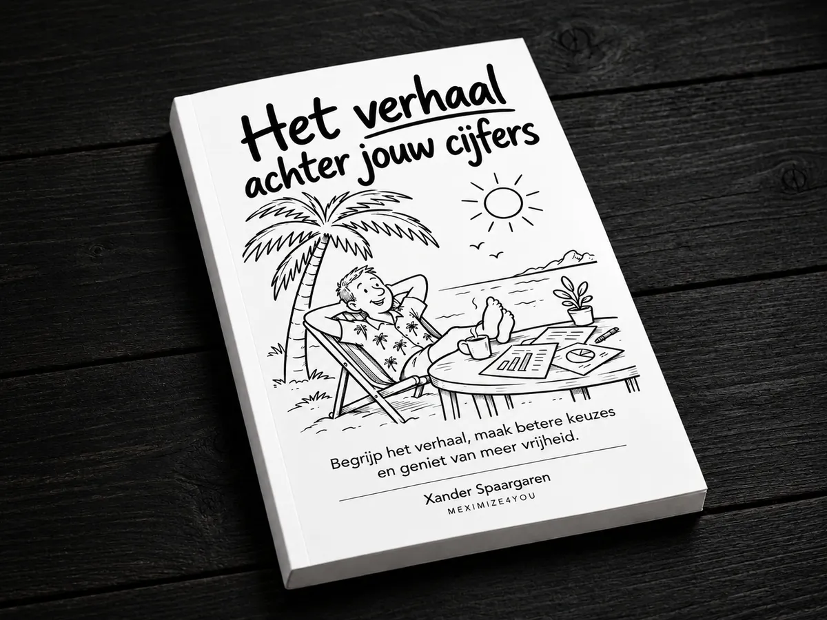 Boek op zwarte houten tafel