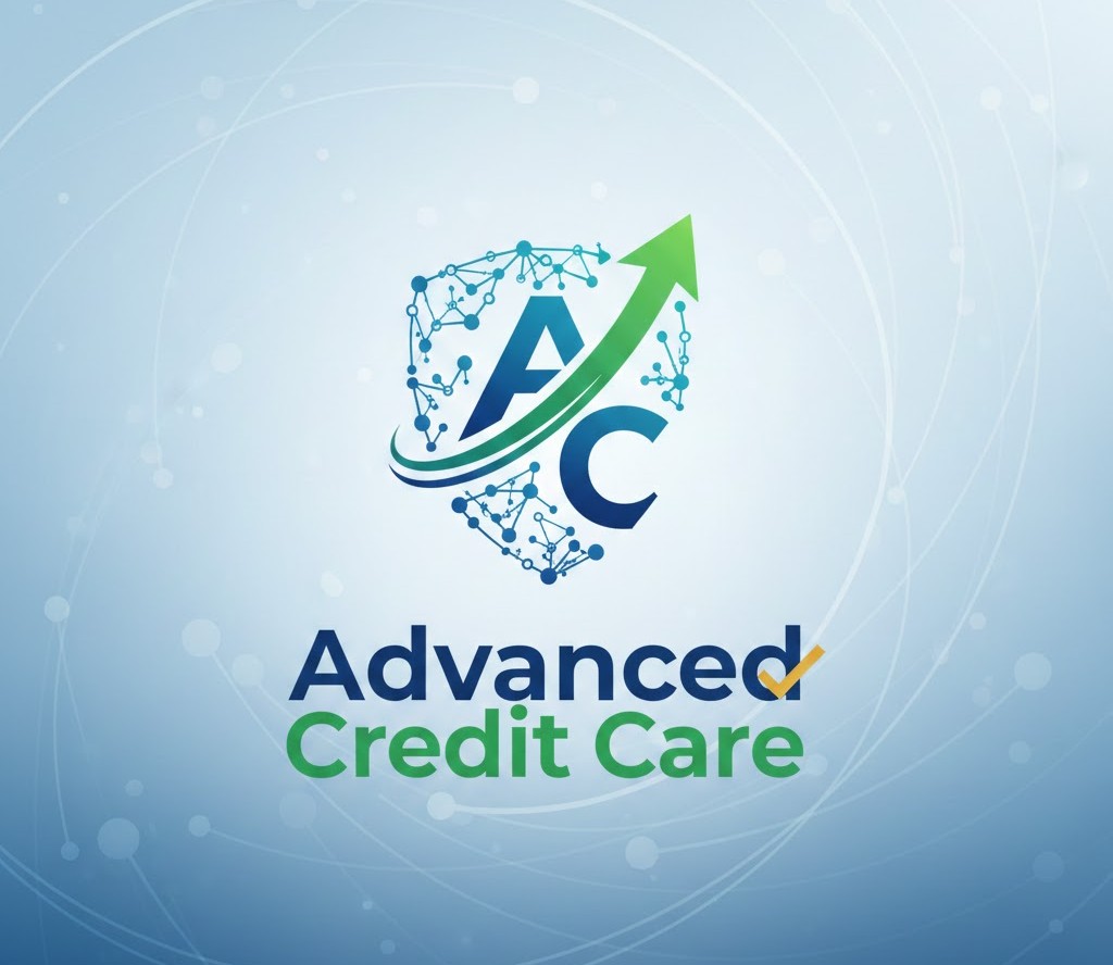 Advanced Credit Care logo — upward green arrow with network graphic