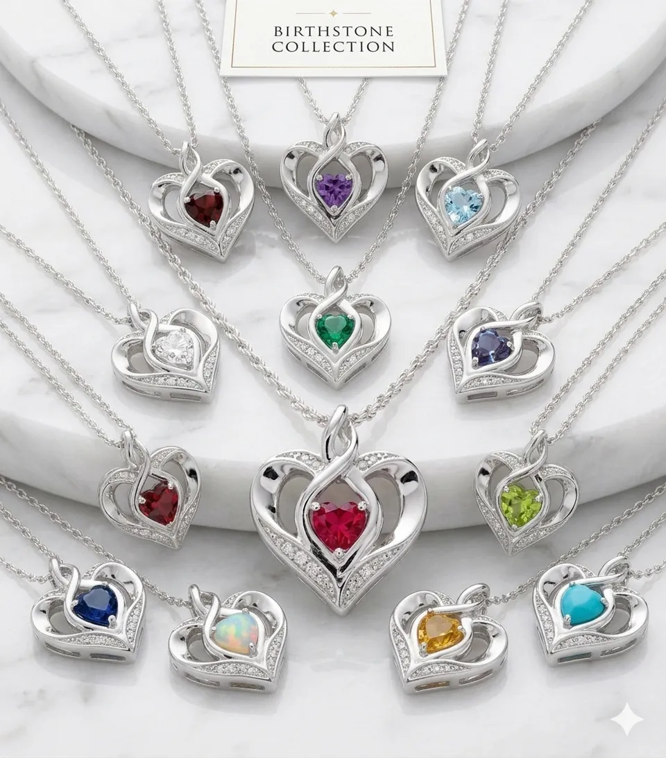 Gestones Birthstone Necklace Gift