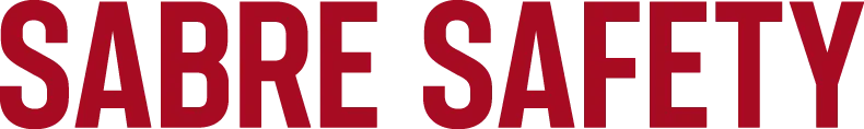 Sabre Safety wordmark logo (red)
