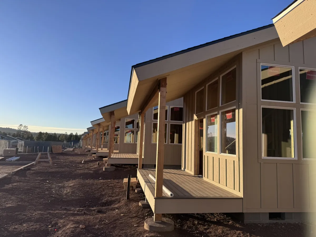 Habitat for Humanity tiny homes row, Flagstaff, Arizona