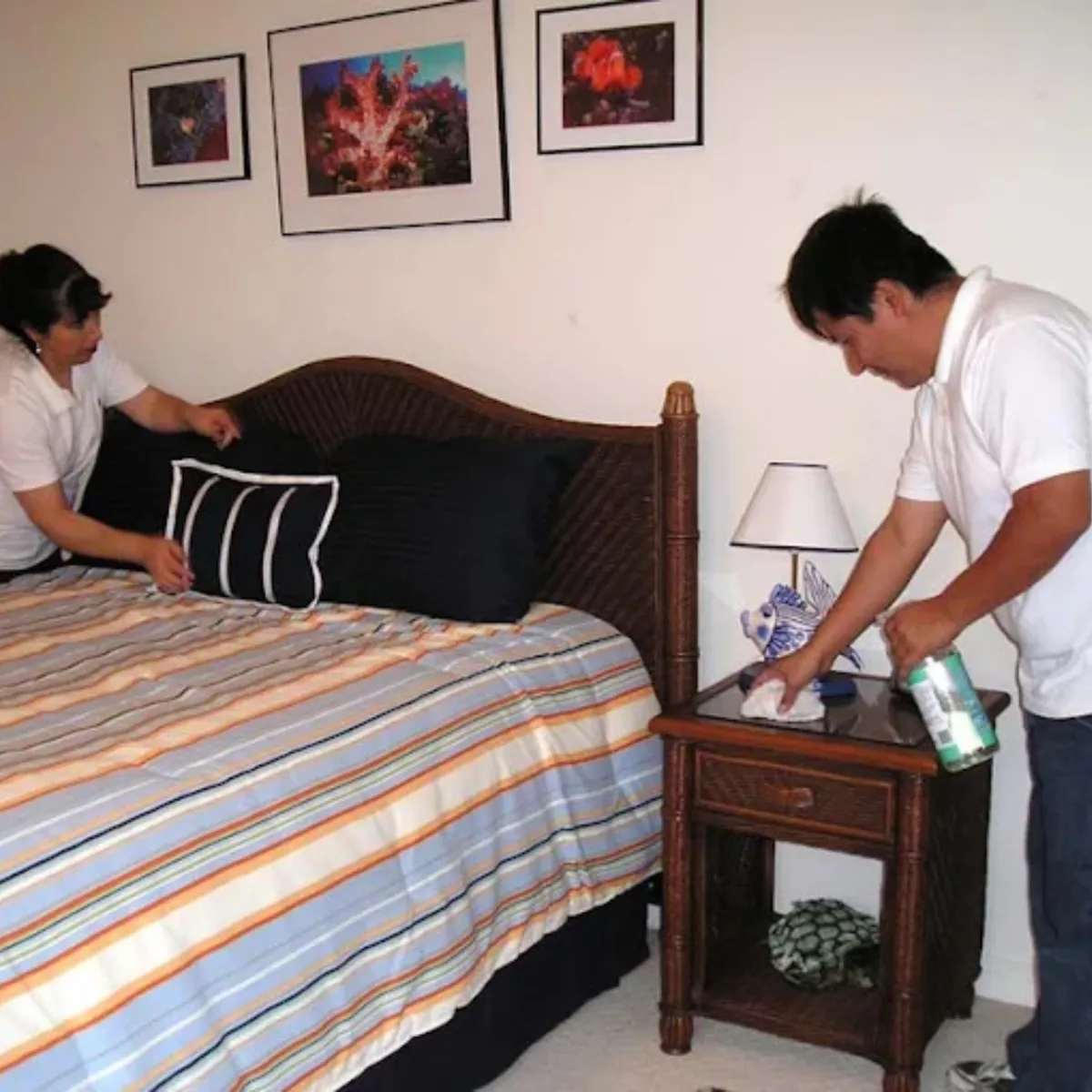 Deep house cleaning team cleaning a Santa Maria residence — services available for homeowners and commercial/office properties in Santa Barbara and San Luis Obispo counties.