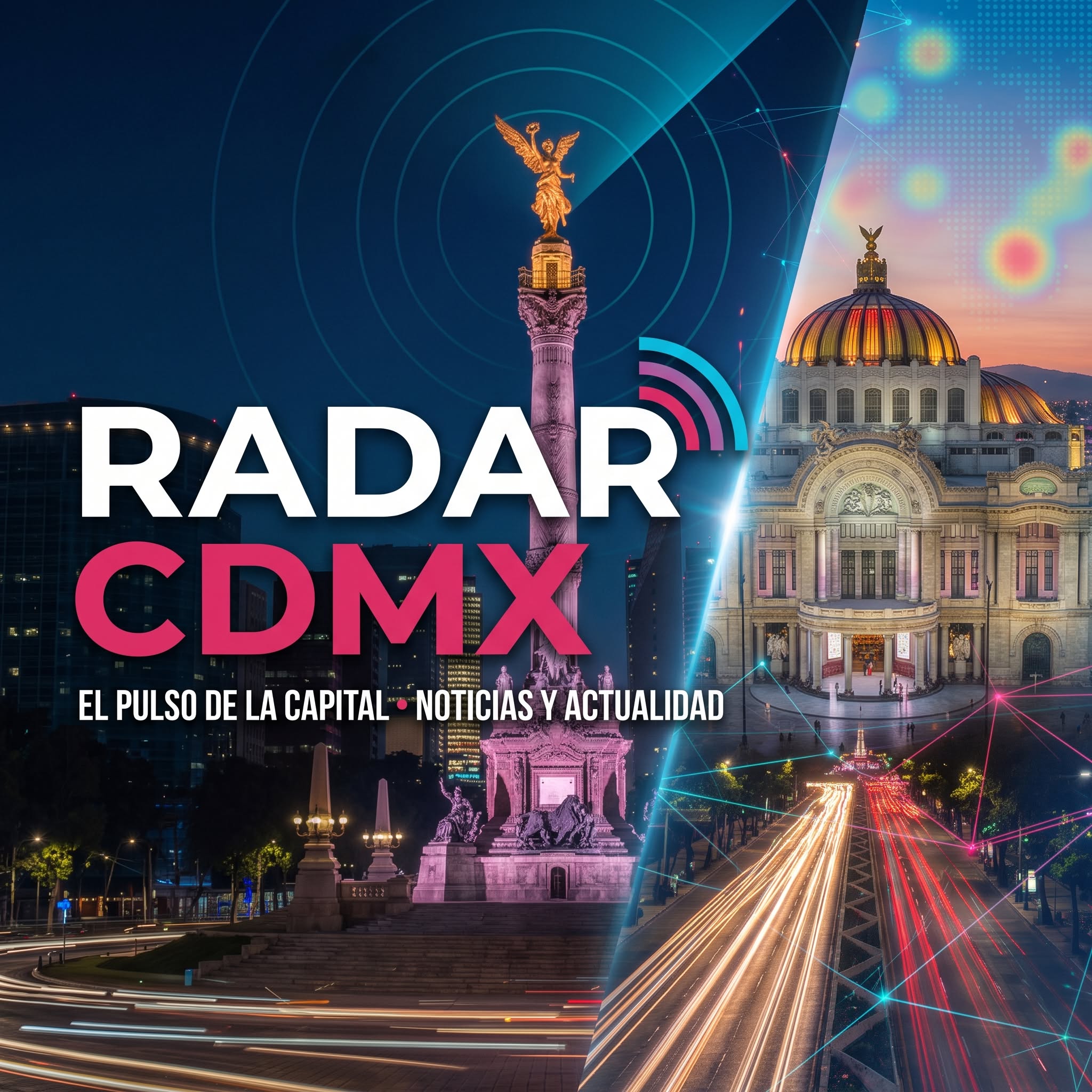 Mosaico cultural bento de la Ciudad de México con comida callejera, murales de arte urbano y monumentos icónicos en composición pop vibrante