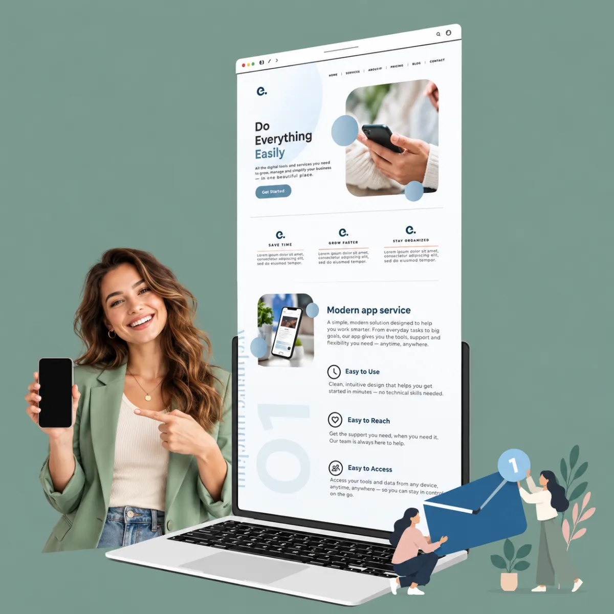 Women’s Tech App marketing hero image