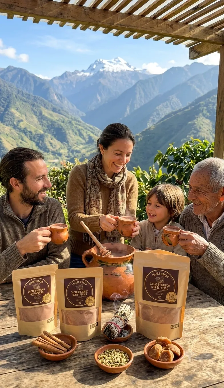 Primer plano del producto de cacao