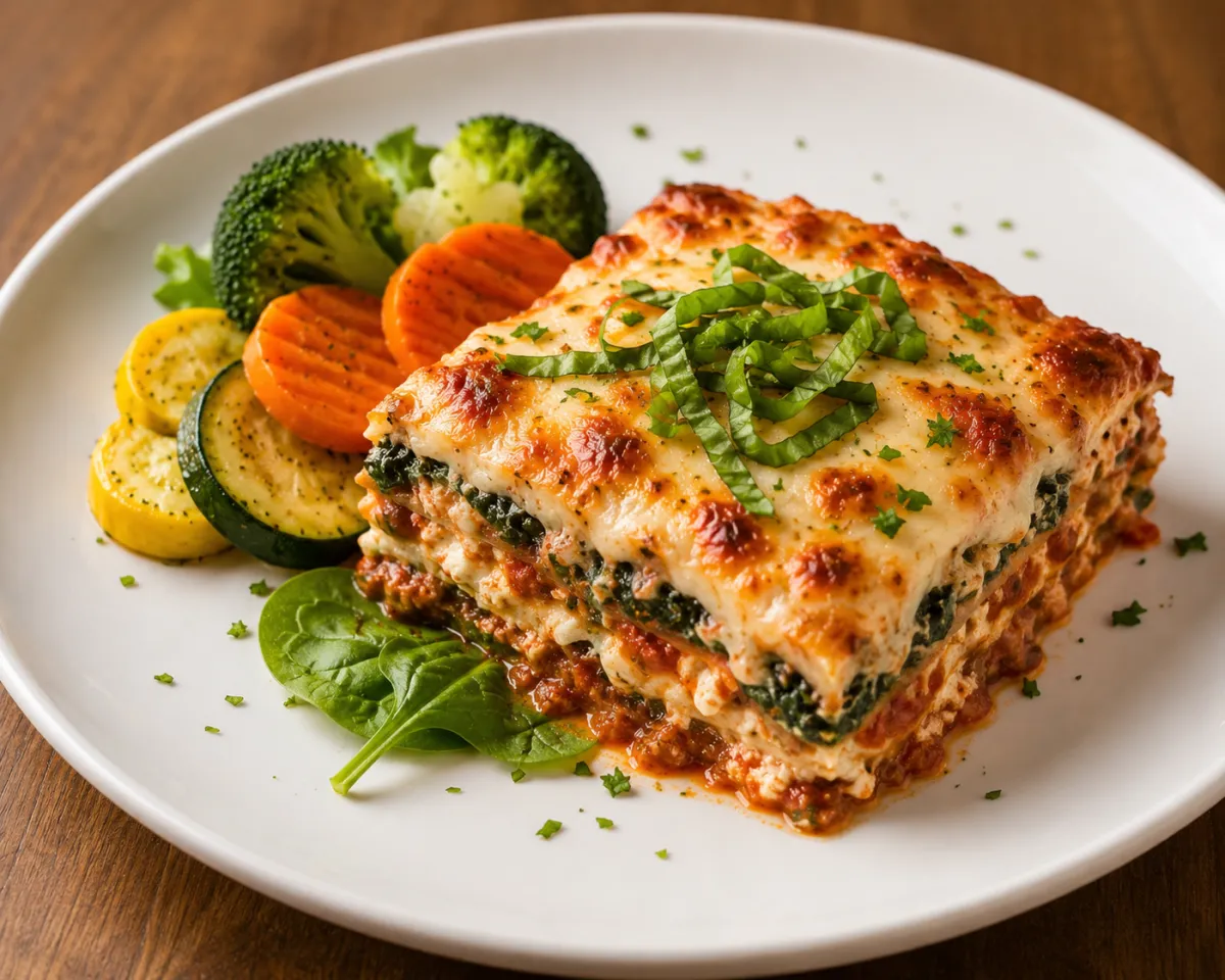 Turkey Spinach Lasagna
