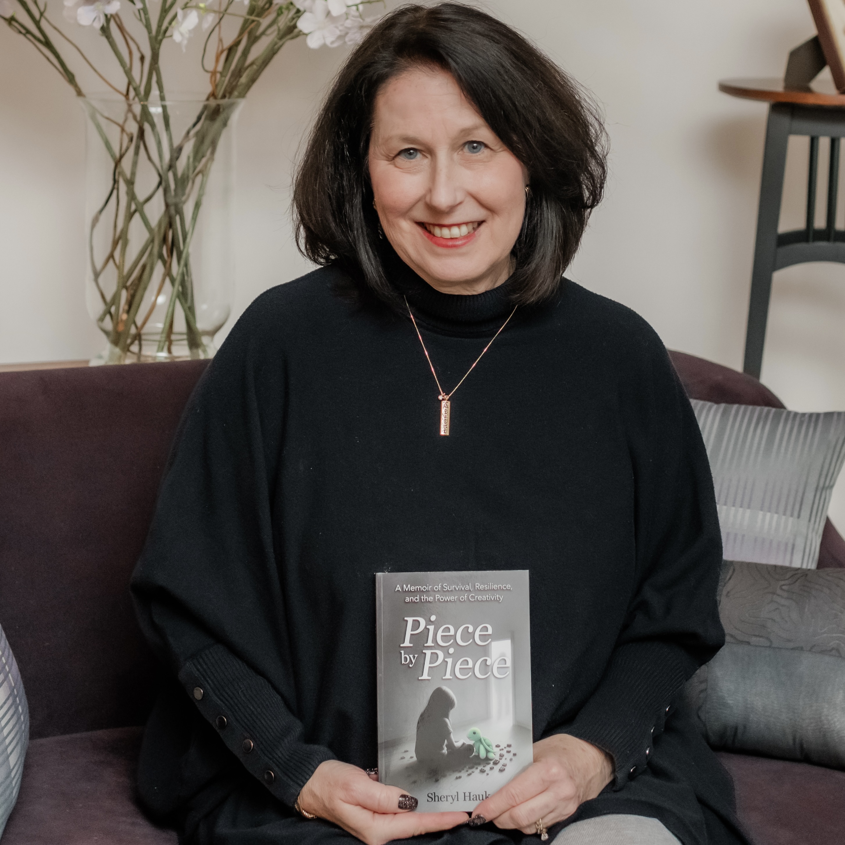 Portrait of author Sheryl Hauk