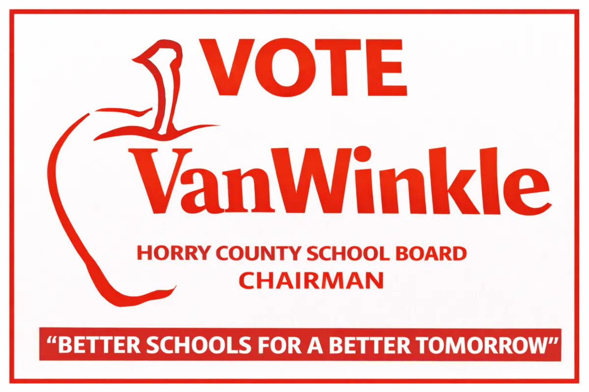 Portrait of Keith VanWinkle, candidate for Horry County School Board Chairman