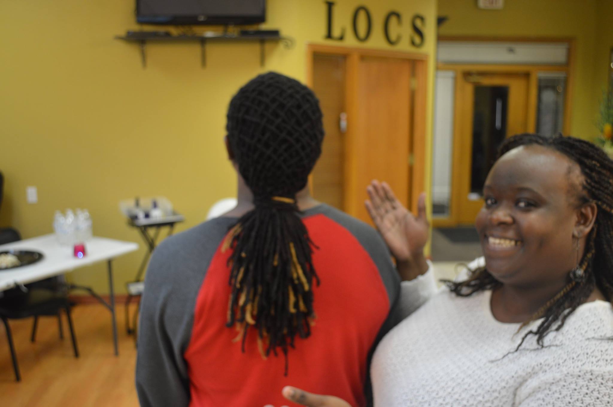 Student performing real world loc training
