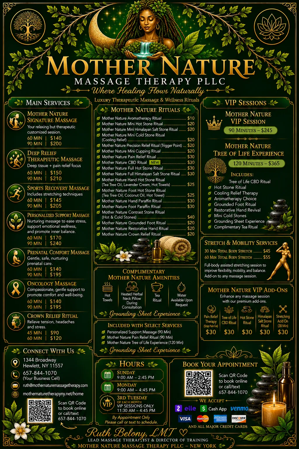 Hero image showing Mother Nature Massage Therapy branding from new.png